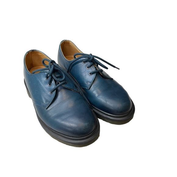 Dr. Martens | 1461 Leather Oxford Shoes - Blue ; Womens 7 - Picture 2 of 9